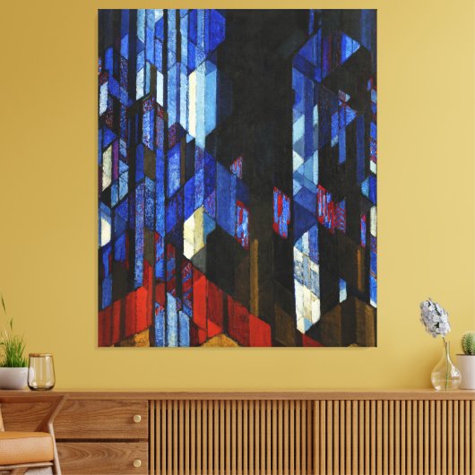 Katedrála (De kathedraal) van František Kupka 1913 Canvas Afdruk (Insitu (Woonkamer))
