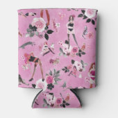KATENDAME BLOEMEN Hot Roze Blikjeskoeler (Voorkant)
