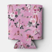 KATENDAME BLOEMEN Hot Roze Blikjeskoeler (Achterkant)