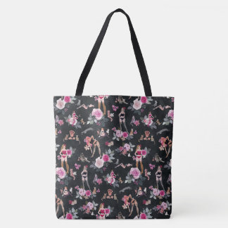 KATENDAME ROZEN Hot Roze Tote Bag