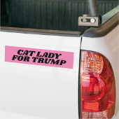 KATENDAME VOOR TRUMP ROZE BUMPERSTICKER (Op Truck)