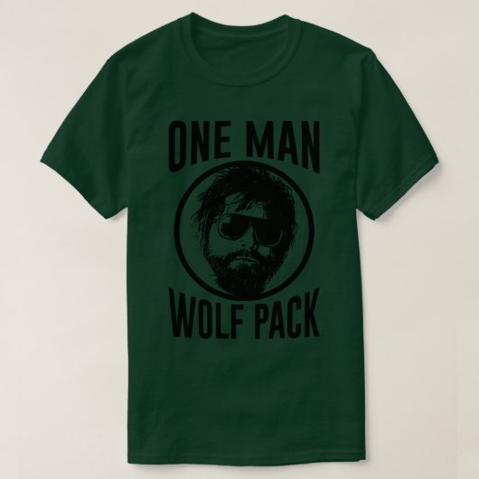 Kater Een Man Wolf Pack T-shirt (Design voorkant)