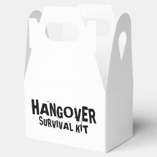 "Kater Survival Kit" Bedankdoosjes (Geopend)