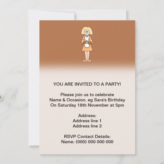 Kateraar met hot Soup. Kaart (Achterkant)