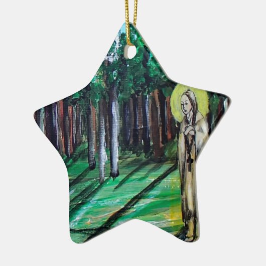 Kateri Tekakwitha Keramisch Ornament (Links)