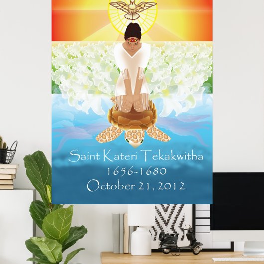Kateri Tekakwitha poster (Thuiskantoor)