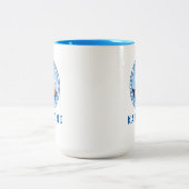 Katerini, Griekenland Grieks scheepsontwerp Tweekleurige Koffiemok (Center)