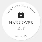 Katerkit Bruidsfeestfavor Ronde Sticker (Voorkant)