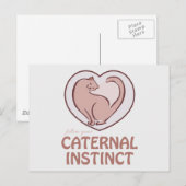 Katernaal instinct briefkaart (Voorkant / Achterkant)