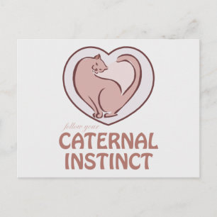 Katernaal instinct briefkaart
