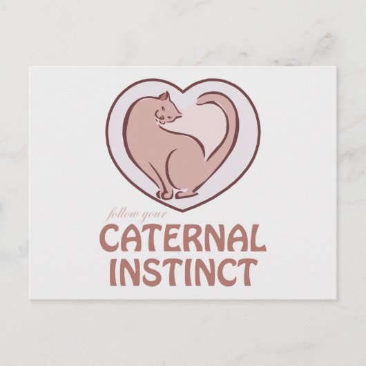 Katernaal instinct briefkaart (Voorkant)