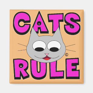 KATERS HEBBEN DE OVERHAND Schattige Kattenliefhebb Magneet