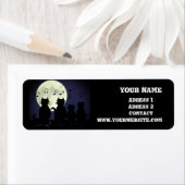 Katerwauling, Katten in het maanlicht. Personalise Etiket (Insitu)