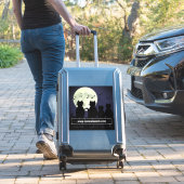 Katerwauling, Katten in het maanlicht. Sticker (Koffer Insitu)