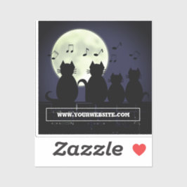 Katerwauling, Katten in het maanlicht. Sticker
