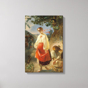 Kateryna (1842) - Taras Sjevtsjenko (reproductie) Canvas Afdruk