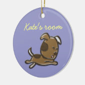 Kate's kamer keramisch ornament (Links)