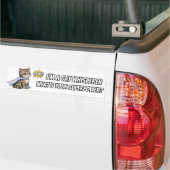 Katfluisteraar Grappige Bumpersticker Tabby Superk (Op Truck)