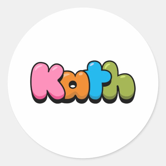 Kath Classic Round Sticker (Voorkant)