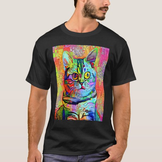 KATH IMPRESSIONIST Kitten Kitty Ik Ben Een Kat Mo T-shirt (Voorkant)