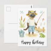 Kathaangelaars verjaardag vissen  briefkaart (Voorkant / Achterkant)