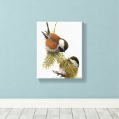 kathaas met kastanjeruggen canvas afdruk (Insitu (Houten vloer))