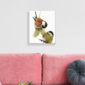 kathaas met kastanjeruggen canvas afdruk (Insitu (Woonkamer))