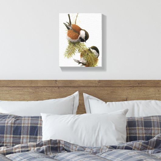 kathaas met kastanjeruggen canvas afdruk (Insitu (Slaapkamer))