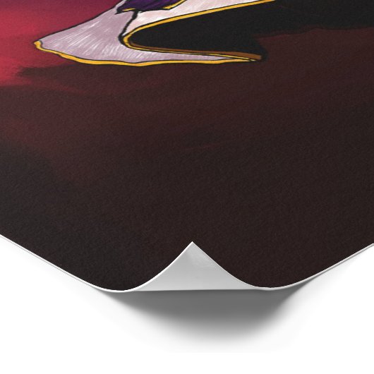 Kathak Dancer - een solovoorstelling Poster (Hoek)