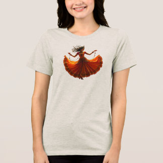 Kathak-dans Indiase traditionele danskunst Tri-Blend Shirt