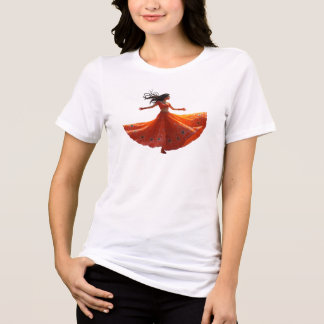 Kathak-dans Traditionele Indiase dans voor Diwali Tri-Blend Shirt