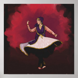 Kathak-danser - een solovoorstelling poster