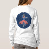 Kathak-danseres T-shirt (Achterkant)