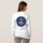 Kathak-danseres T-shirt (Achterkant volledig)