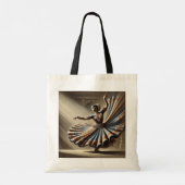 Kathak Indian Dancer Tote Bag (Achterkant)
