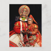 kathakali Kunstenaars Briefkaart (Voorkant)