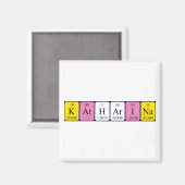 Katharina periodieke lijstnaam magnet (Voorkant / Achterkant)