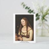 Katharina Schwarz door Hans Holbein van oudsher Briefkaart (Staand voorkant)