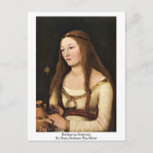 Katharina Schwarz door Hans Holbein van oudsher Briefkaart (Voorkant)