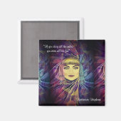 Katharine Hepburn - citaat van het Inspirerend fem Magneet (Voorkant / Achterkant)