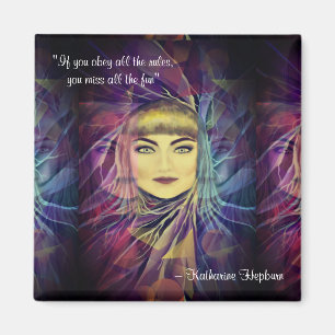 Katharine Hepburn - citaat van het Inspirerend fem Magneet