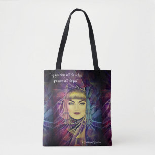 Katharine Hepburn - citaat van het Inspirerend fem Tote Bag