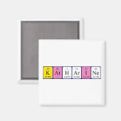 Katharine periodieke tabelnaam magnet (Voorkant / Achterkant)