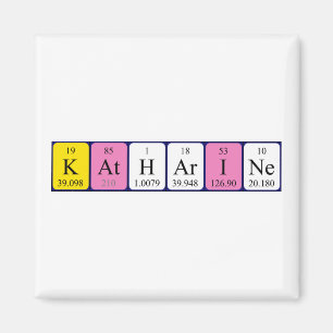Katharine periodieke tabelnaam magnet