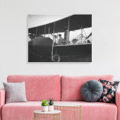 Katharine Wright with Orville in Model HS Canvas Afdruk (Insitu (Woonkamer))