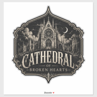 KATHEDEDRAL VAN GEBROKEN HARTEN KATHEDEDRAL DECAL STICKER