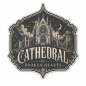 KATHEDEDRAL VAN GEBROKEN HARTEN KATHEDEDRAL DECAL STICKER (Voorkant)