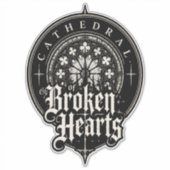 KATHEDEDRAL VAN GEBROKEN HARTEN KATHEDRAAL DECAL STICKER (Voorkant)