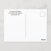 Kathedraal Basiliek van St. Johannes de Doper Sava Briefkaart (Achterkant)