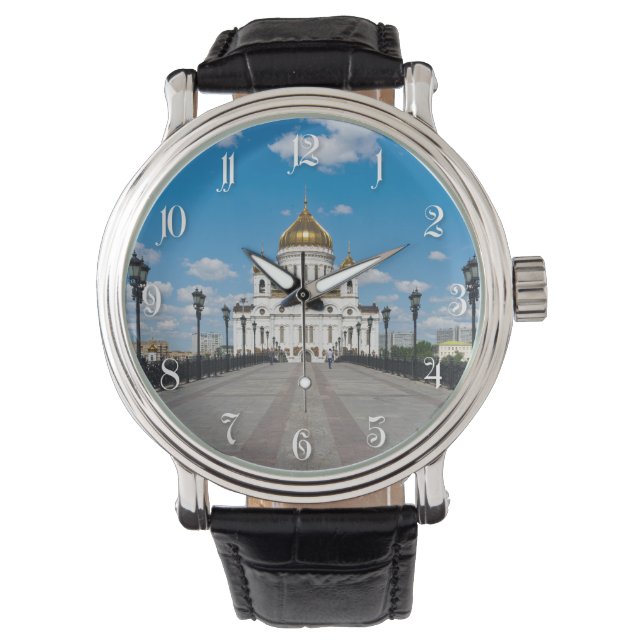 Kathedraal Christus de Savior in Moskou Horloge (Voorkant)
